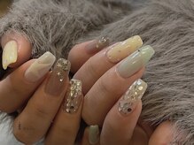 アイネイルズ 吉祥寺店(I nails)/大人パステル抜け感星ネイル