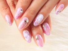 クリスタルネイル ボンベルタ橘店(CRYSTAL NAIL)/フラワーネイル