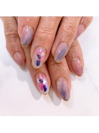 シンプルジェルネイル&本格ケア