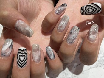 ハートニュアンスネイル♪