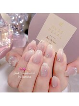 ピンクハルナネイル(pink haruna nail)/白ネイル