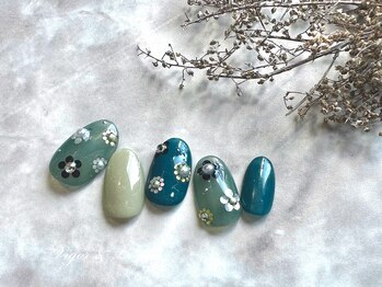 ヴィガー アンド ルックス 白金 目黒(Vigor&Looks)/フラワーネイル ホロ