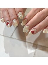 カミナネイル(KAMINA.nail)/heart&ribbon