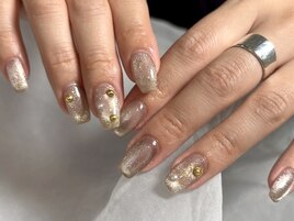 マグネット　ニュアンス　ネイル