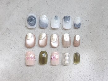 綺麗めアートネイル