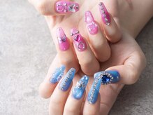 ネイルプラザ 河原町OPA店(NAIL PLAZA)/地雷系☆ピアスネイル