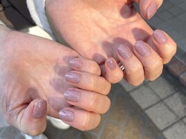 ちゅるんパープルラメワンカラー