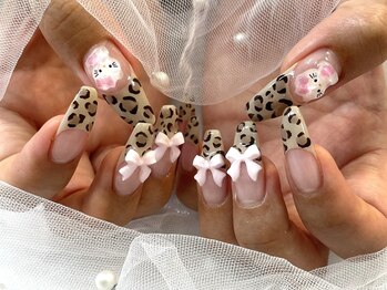 エクリュ(ecru.)/レオパード/アニマル/ガーリー