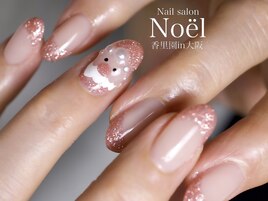 クリスマスリース サンタネイル