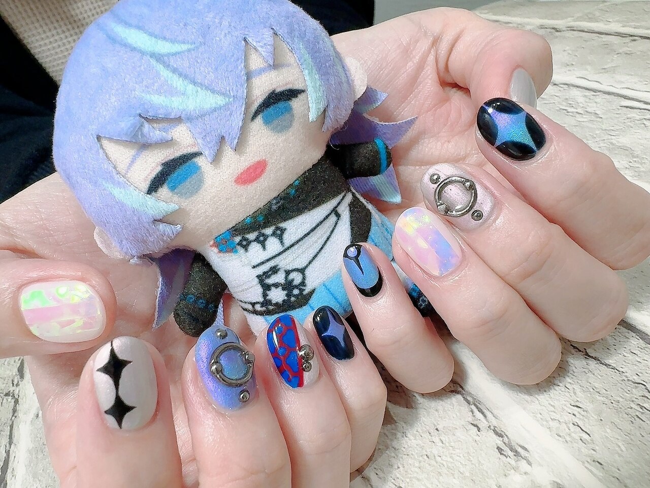 最新作，人気セール にじネイル Bright ネイルポリッシュ チェキ 星導