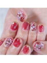 瑠璃(RURI)/SNSで話題刺繍ネイル持ち込み