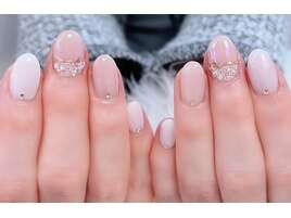 雪の結晶ネイル