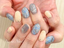 ナナネイル(Nana.Nail)/紫陽花ネイル