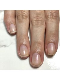 クリアネイル　マット仕上げ