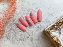 ネイルサロン&スクール ジーナ(GINA)/マット×フラワーネイル