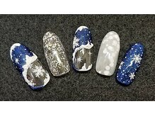 クララ(Kurara)/冬ネイル♪