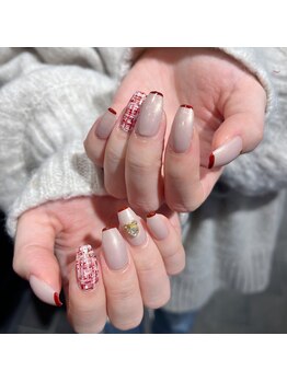 ネオリーブシェリエ 浅草店(Neolive cherie)/ツイードネイル！