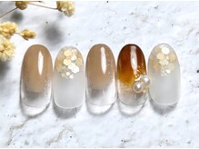 アヤ(AYA)/マットラメ×ブラウンネイル