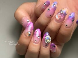 マグネットフレンチ×ビジュー