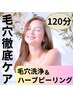 毛穴エクストラクション90分+ハーブピーリング¥20,700→￥16,800