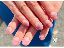 アークヘアーダイ ネイル アンド アイラッシュ(ARK HAIR DAI)/ガーリー変形フレンチ