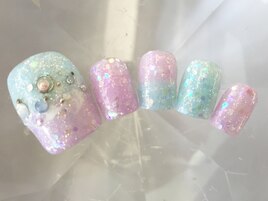 フットパステルラメ￥9900