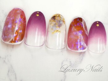 ラグジュアリーネイルズ タカダノババ(Luxury Nails Takadanobaba)/個性派*ニュアンス