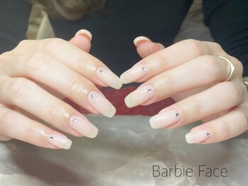 バービーフェイス 恵比寿(Barbie Face)/ラメグラデーションネイル