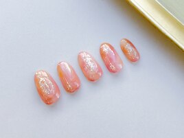 オレンジピンクグラデーション