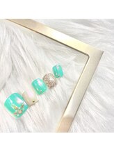 アンドラッシュネイル(&Lash nail)/フットネイル10本デザインコース