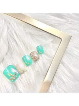 アンドラッシュネイル(&Lash nail)/フットネイル10本デザインコース