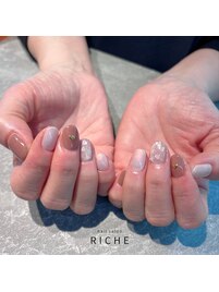 ハートマグネットネイル