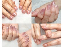 育成が終わったあとはジェルで手元を彩るのも人気です♪