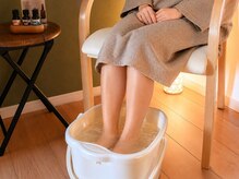 セレクト(SELECT)の雰囲気(オイル施術前のひととき♪足元から温めて身体がほぐれやすく…)
