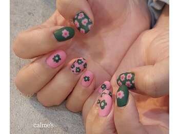 カルムズ(Calme's)の写真/【リピート率90%】現役講師が贈る上質ニュアンスネイル♪持ち込みや長さ出しも得意です◎