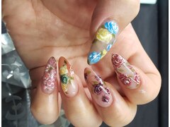 Nail　牡丹