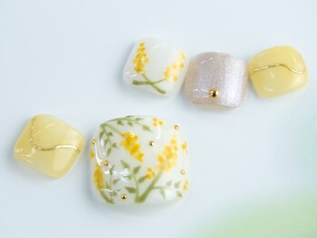 カラーズ 浜松店(colors)/ミモザネイル☆