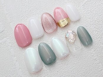 ワンラブネイルズ プラス(One Love Nails +PLUS)の写真/選べるトレンドアートが【¥4090/¥5090/¥6090】豊富なデザインは毎月追加されていくから通うのが楽しみに♪