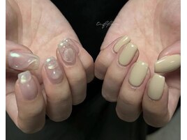 ～ぷっくりオーロラネイル～