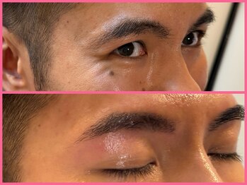 スリーピース(3Peace)/ストレートアーチ眉Before/After