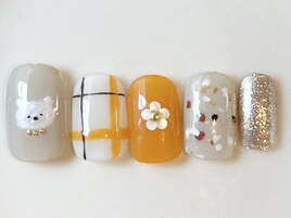 くまさんとチェック柄