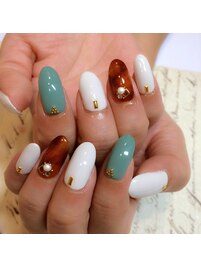 グリーンにべっ甲