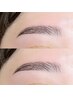 再来/ハリウッドブロウリフト◇眉毛パーマ+眉毛WAX+メイク仕上げ◇¥7500