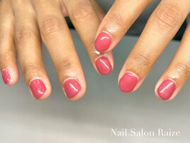 ワンカラー/ショートネイル