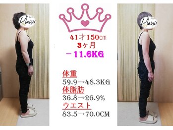 プレジール(Plasir)/3ヶ月10ｋｇ減目指せます！