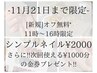 【新規】【11/21まで限定】オフ無料*11時～16時限定!!シンプルネイル¥2000