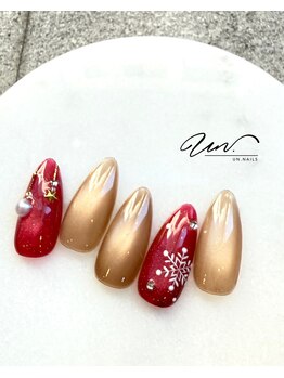 アンドットネイルズ(UN.nails)/クリスマスデザイン