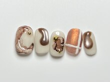 クレモアネイル 池袋西口店(CLEMORE NAIL)/インク×マグぷっくりニュアンス
