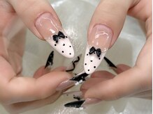 アモールビューティー 新宿店(Amor Beauty)/チップ長さだし10本アートリボン