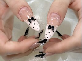 チップ長さだし10本アートリボン